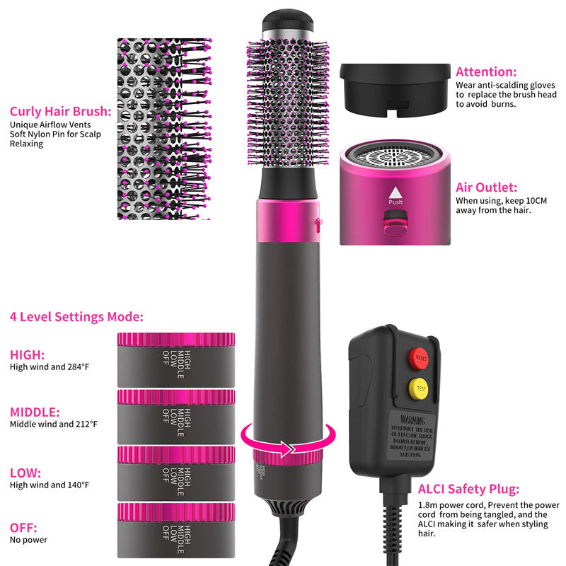 Professional 5 In 1 Hair Dryer Brush Dryer And Straightening Brush Electric Hair Styling Tool Automatic Hair Curler Beauty Supplies Gadgets Professional 5 In 1 Hair Dryer Brush Dryer And Straightening Brush Electric Hair Styling Tool Automatic Hair Curler Beauty Supplies Gadgets